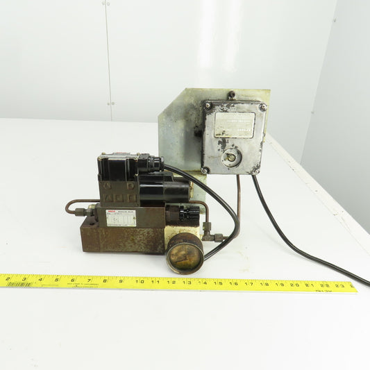 Nachi S-G01B3X-GRZ-D2-32 Solenoid Operated Modu Valve W/1000PSI Pressure Switch