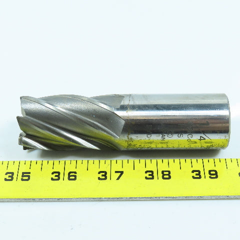 E.C 1-1/4" Square End Mill 6 Flute 1-1/4" Shank