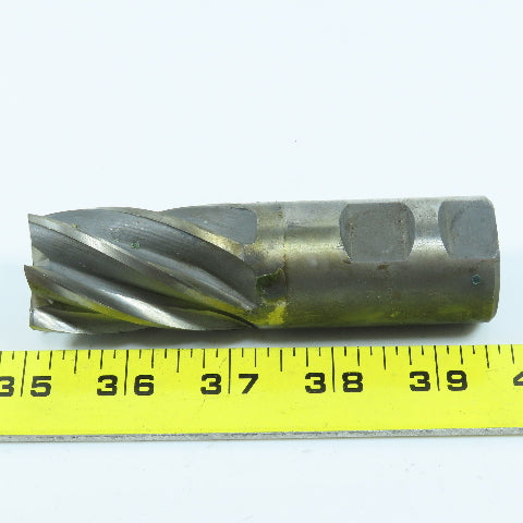 England 1-1/4" Square End Mill Center Cutting 6 Flute 1-1/4" Shank