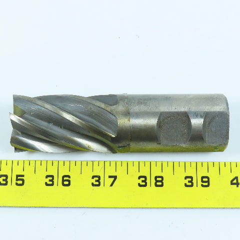 England 1-1/4" Square End Mill Center Cutting 6 Flute 1-1/4" Shank