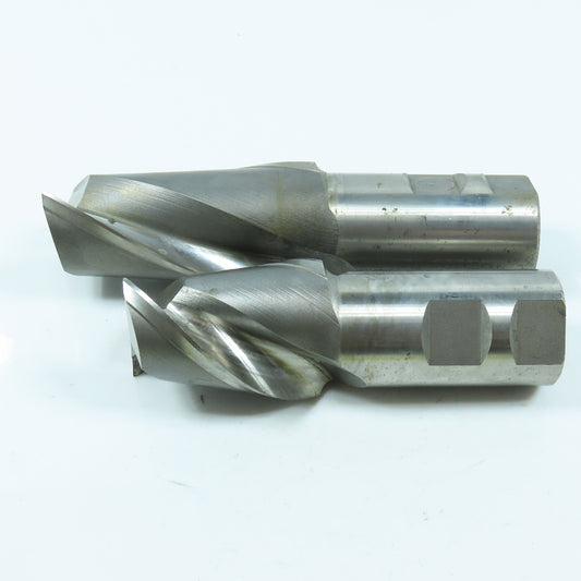 E.C 1-1/2" Square End Mill 2 Flute 1-1/4" Shank Lot of 2