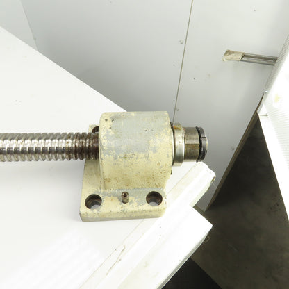Leblond Makino FNC106 Y-Axis Ball Screw & Nut Assy. 23-5/8"" Travel W/Mount