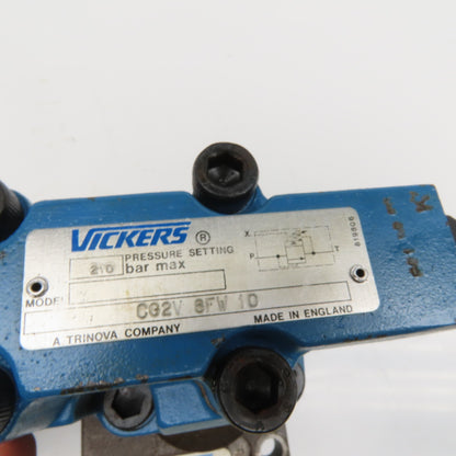 Vickers CG2V 6FW 10 Pressure Relief Hydraulic Valve 210 BAR Subplate Mounting