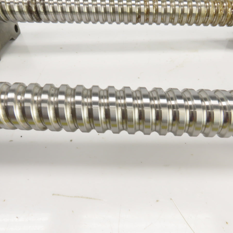 UVA 10 MD 24-3/4" OAL X-Axis Ball Screw & Nut Assembly 28mm OD 13" Travel Lot/2