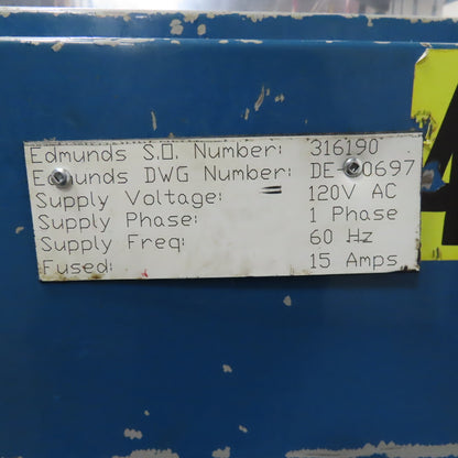 Edmunds A0-40697C Semi Auto Post Process Air Gage LVDT Sensor 480V 1Ph