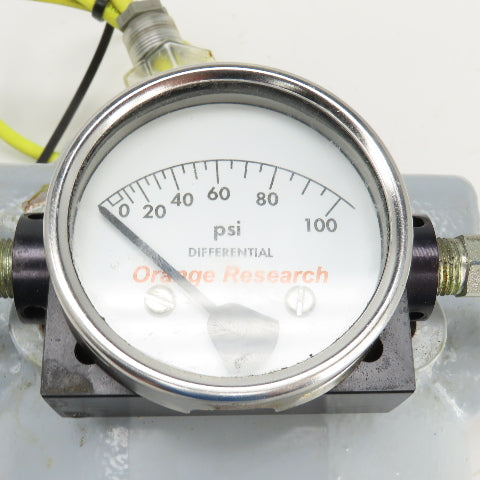 290728 Inline Heavy Duty Hydraulic Filter & Housing 8" x 3" W/Pressure Gauge