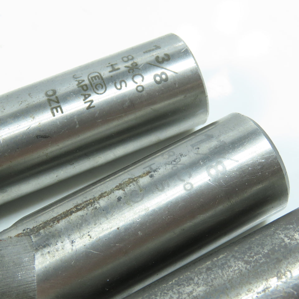 1" To 1-3/8" Square End Mill Center Cutting 2 Flute 1" Shank Lot of 7