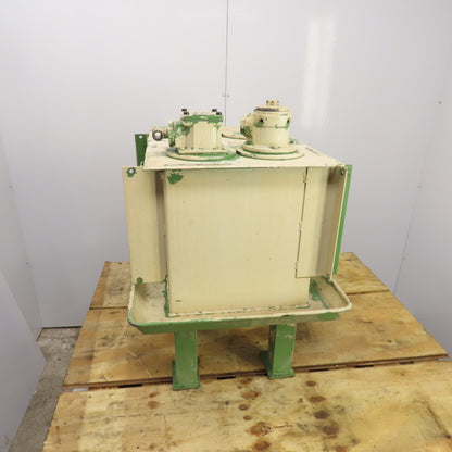 19 Gallon Hydraulic Oil Tank Reservoir 20" x 14-1/2" x 15-1/2" W/Catch Pan