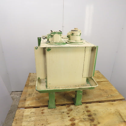 19 Gallon Hydraulic Oil Tank Reservoir 20" x 14-1/2" x 15-1/2" W/Catch Pan