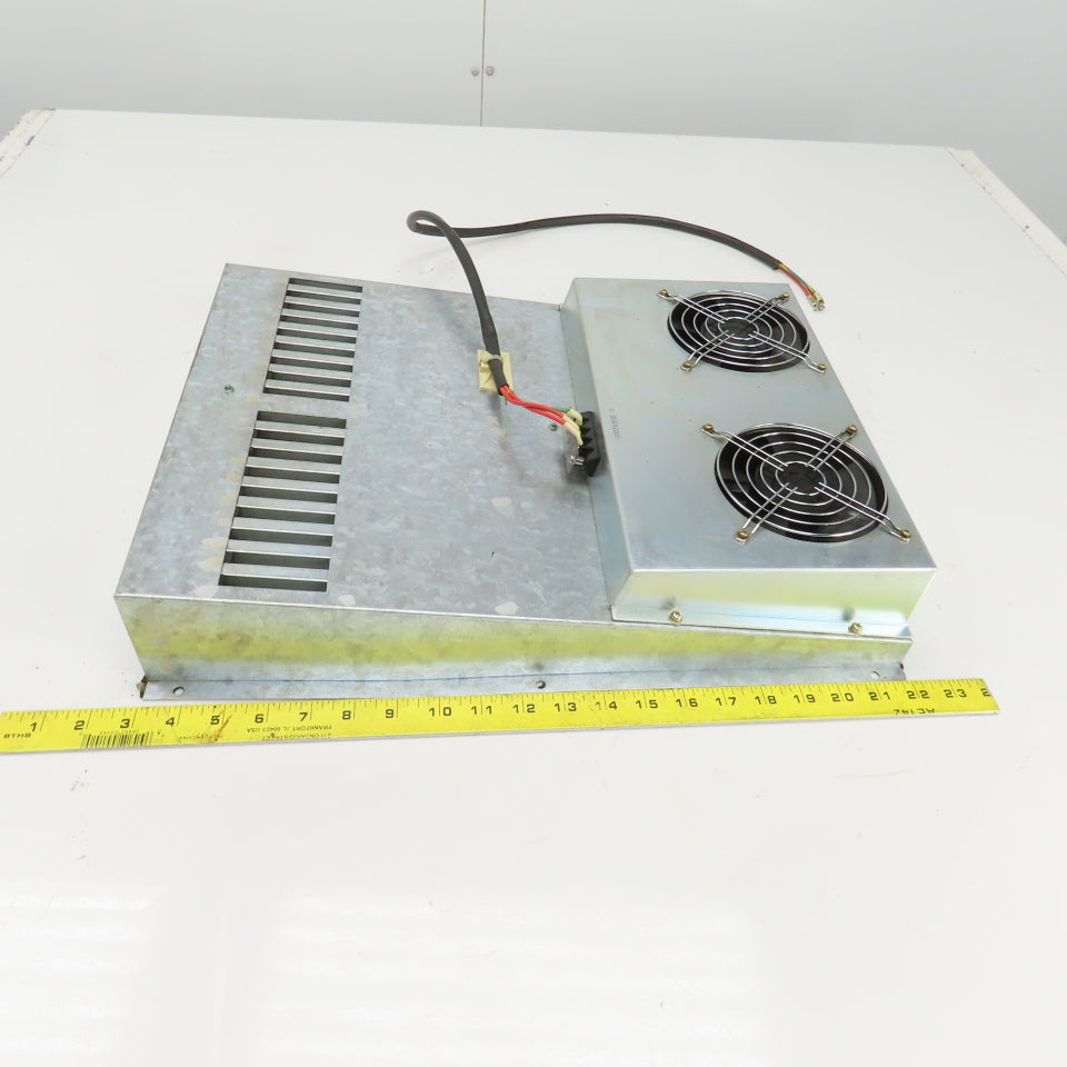 Leblond Makino FNC106-A Heat Exchanger Assembly 19" x 15-3/8" W/Double Fans