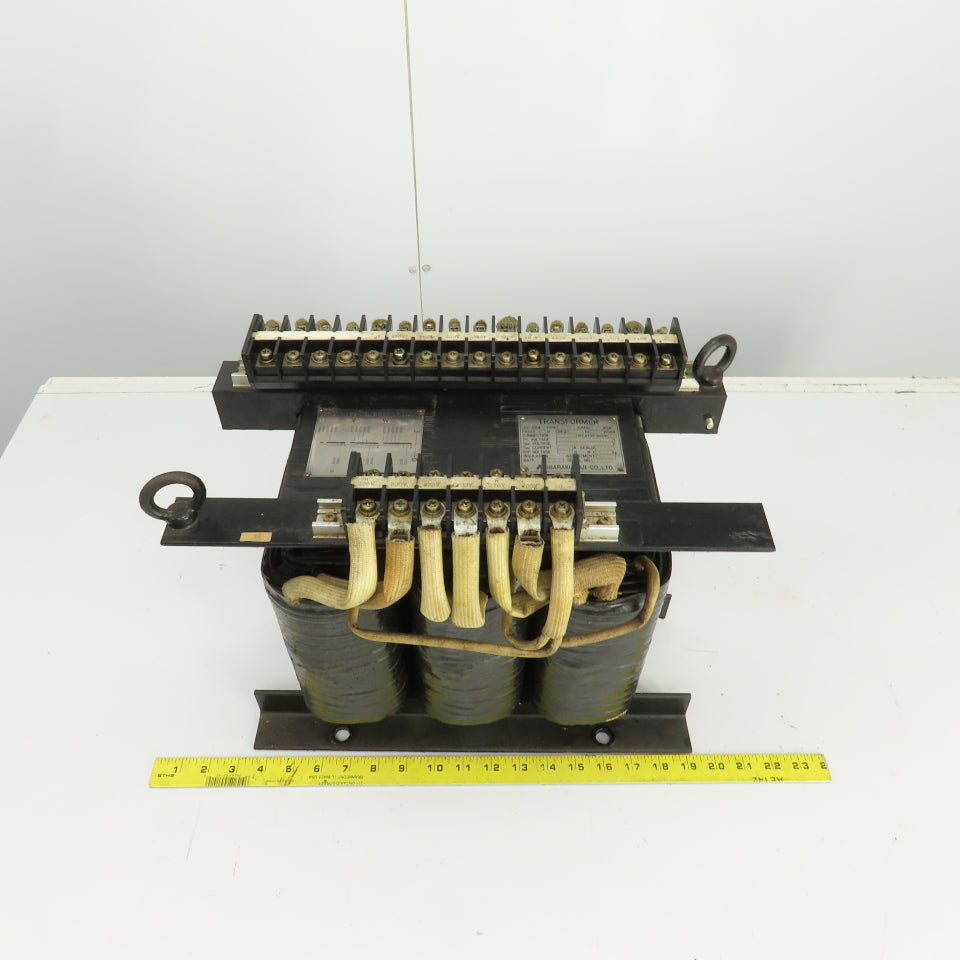 Ibaraki JEC-204 Type FAT-18K 18/25kVA Transformer Pri 240-480V Sec 200-220V 3PH