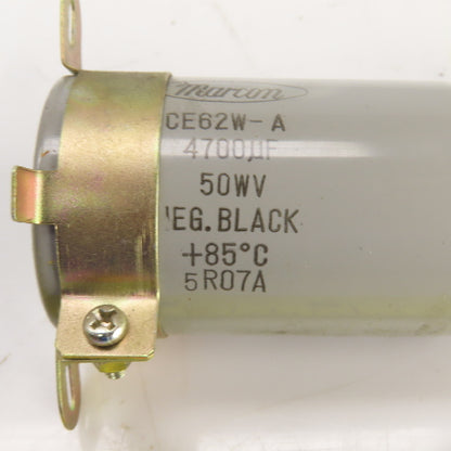Marcon CE62W-A 4700UF Capacitor 50WV 50VDC Lot Of 2
