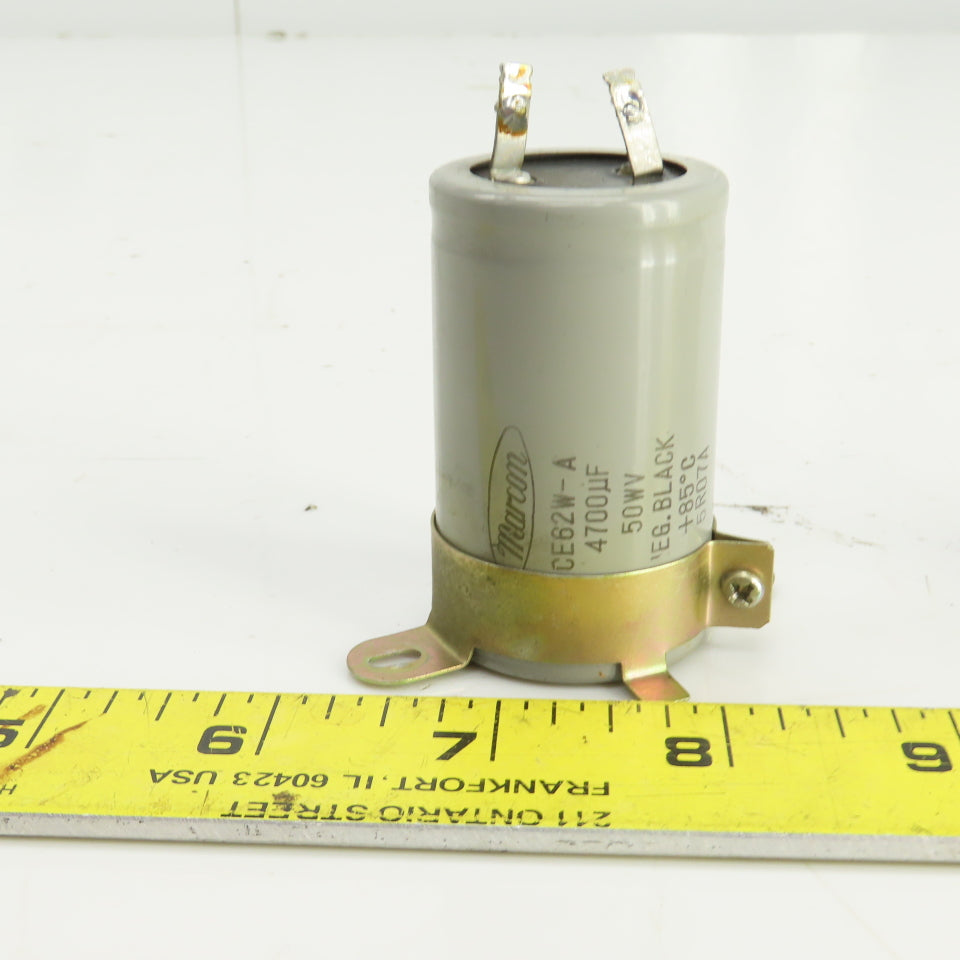 Marcon CE62W-A 4700UF Capacitor 50WV 50VDC Lot Of 2