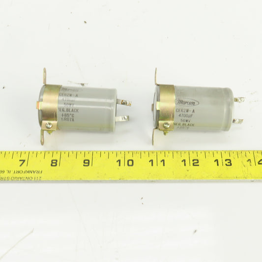 Marcon CE62W-A 4700UF Capacitor 50WV 50VDC Lot Of 2