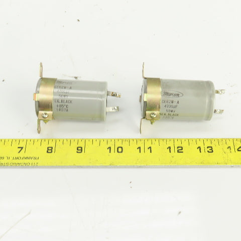 Marcon CE62W-A 4700UF Capacitor 50WV 50VDC Lot Of 2