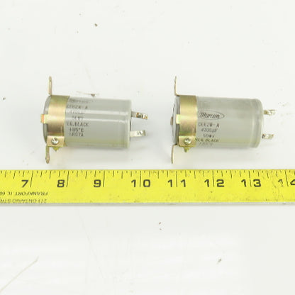 Marcon CE62W-A 4700UF Capacitor 50WV 50VDC Lot Of 2