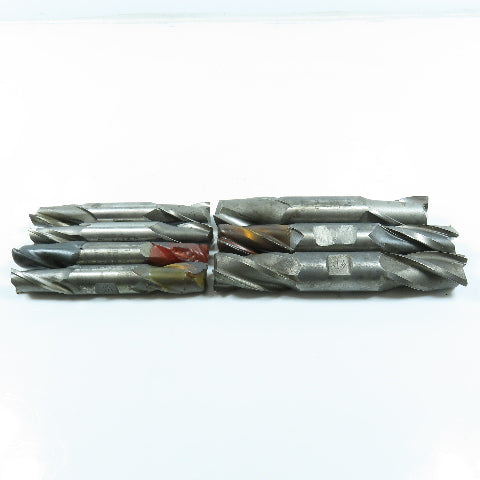 Misc. Square Double End Mill 2 & 4 Flute 3/4" & 1" Shank Various Dia. Lot of 7
