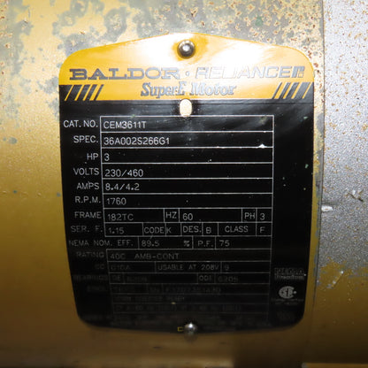 40 Gallon Hydraulic Power Unit 3Hp 208-230/460V 3Ph Tested