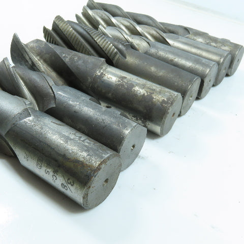 Misc. Square End Mill 2, 4 & 6 Flute 1-1/4" Shank Various Dia. Lot of 7