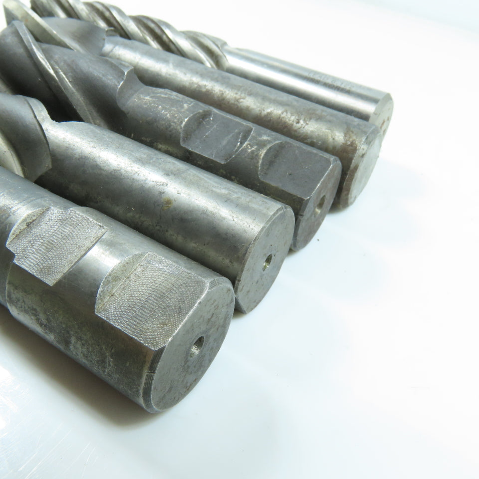 Misc. End Mill 4 & 6 Flute 1" Shank Various Dia. Lot of 5