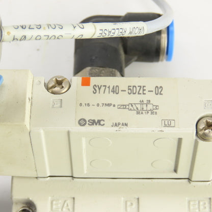 SMC SY7140-5DZE-02 0.15-0.7MPa Pneumatic Solenoid Valve 5 Port 24VDC