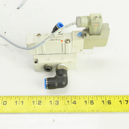 SMC SY7140-5DZE-02 0.15-0.7MPa Pneumatic Solenoid Valve 5 Port 24VDC