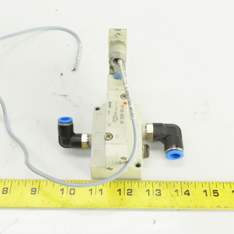 SMC SY7140-5DZE-02 0.15-0.7MPa Pneumatic Solenoid Valve 5 Port 24VDC