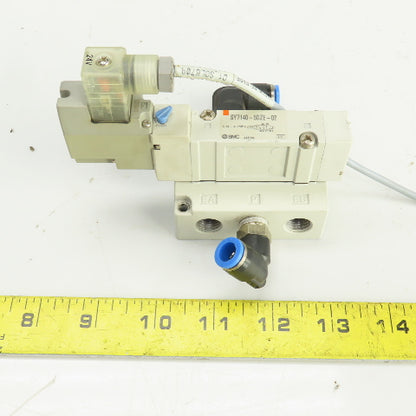 SMC SY7140-5DZE-02 0.15-0.7MPa Pneumatic Solenoid Valve 5 Port 24VDC