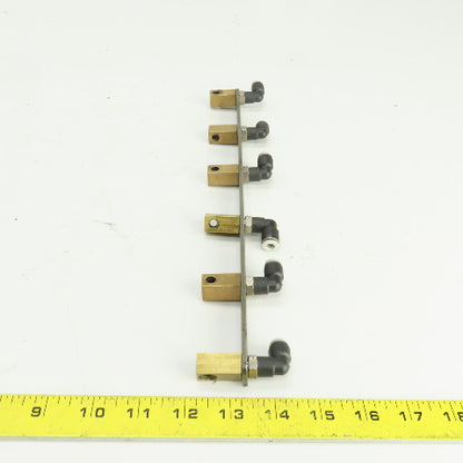 Festo 6 Port 1/4" Quick Connect Airline Separator/Spreader Organizer Bar