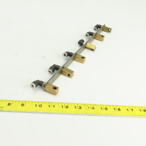 Festo 6 Port 1/4" Quick Connect Airline Separator/Spreader Organizer Bar