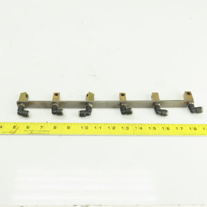 Festo 6 Port 1/4" Quick Connect Airline Separator/Spreader Organizer Bar