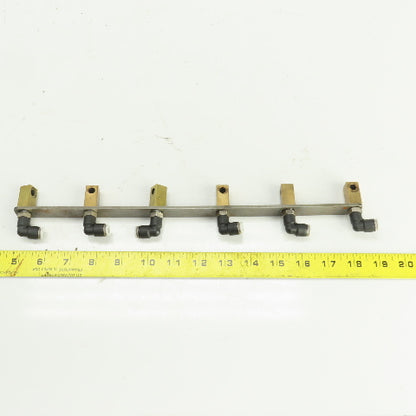 Festo 6 Port 1/4" Quick Connect Airline Separator/Spreader Organizer Bar