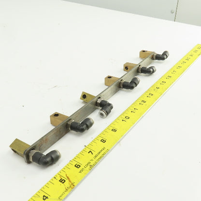 Festo 6 Port 1/4" Quick Connect Airline Separator/Spreader Organizer Bar
