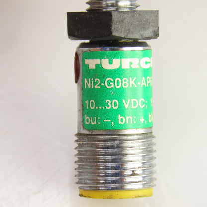 Turck NI2-G08K-AP6X-H1341 Inductive Proximity Sensor 10-30VDC 150mA Lot Of 2