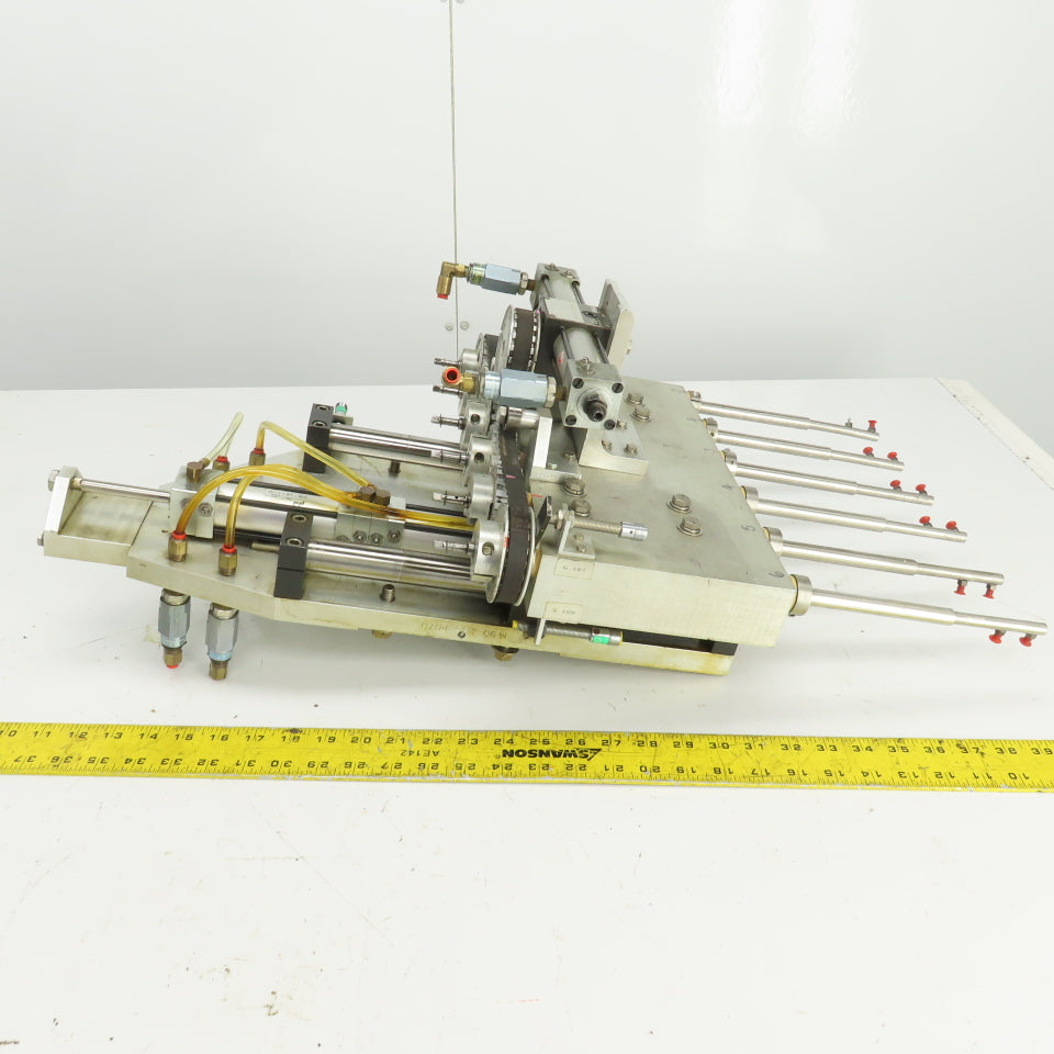 PHD 6 Position Pneumatic Vacuum Pick And Place Arm Fixture
