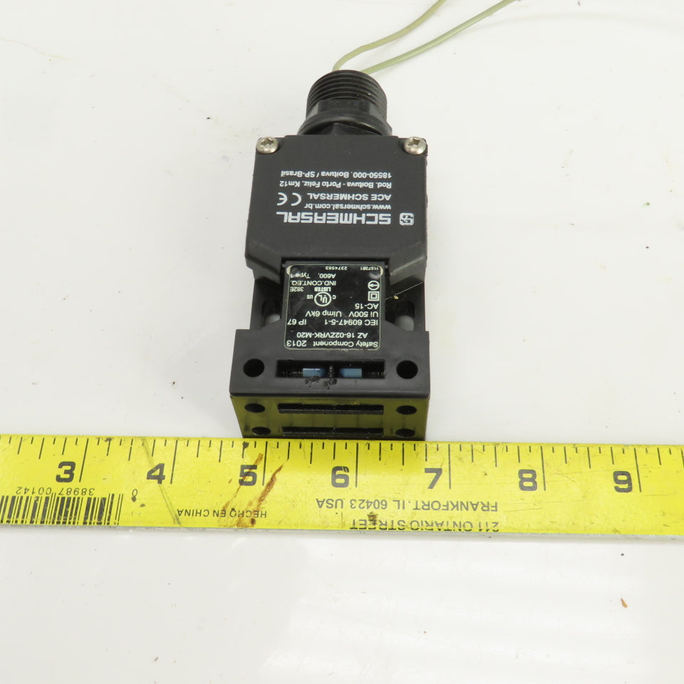 Schmersal AZ-16-02ZVRK-M20 Safety Switch W/Key 500V
