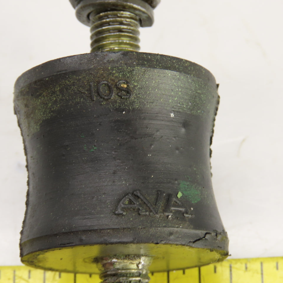 AVA 10S Rubber Keel Roller W/Threaded Rod 1-3/8" W 1-1/2" OD Lot Of 4