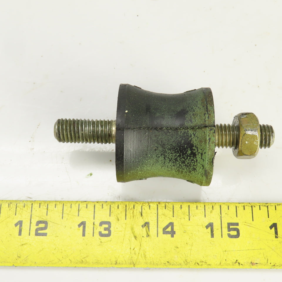 AVA 10S Rubber Keel Roller W/Threaded Rod 1-3/8" W 1-1/2" OD Lot Of 4