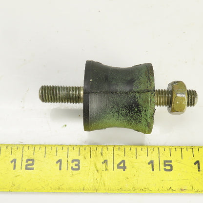 AVA 10S Rubber Keel Roller W/Threaded Rod 1-3/8" W 1-1/2" OD Lot Of 4