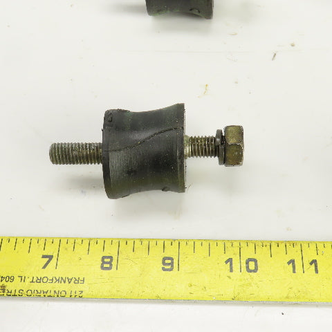 AVA 10S Rubber Keel Roller W/Threaded Rod 1-3/8" W 1-1/2" OD Lot Of 4