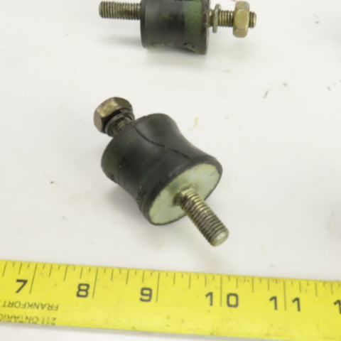 AVA 10S Rubber Keel Roller W/Threaded Rod 1-3/8" W 1-1/2" OD Lot Of 4