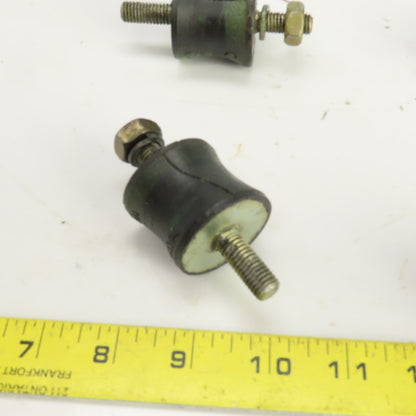 AVA 10S Rubber Keel Roller W/Threaded Rod 1-3/8" W 1-1/2" OD Lot Of 4