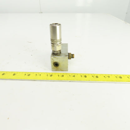 4 Port Aluminum Hydraulic Distribution Block W/Quick Connect