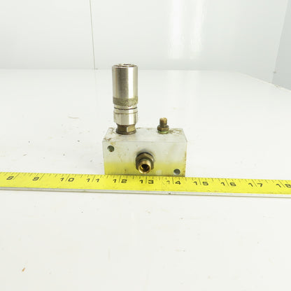 4 Port Aluminum Hydraulic Distribution Block W/Quick Connect