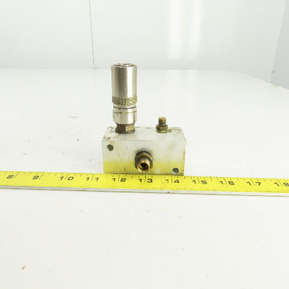 4 Port Aluminum Hydraulic Distribution Block W/Quick Connect
