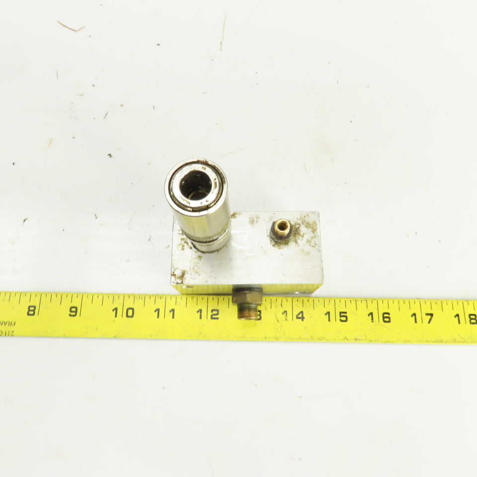4 Port Aluminum Hydraulic Distribution Block W/Quick Connect