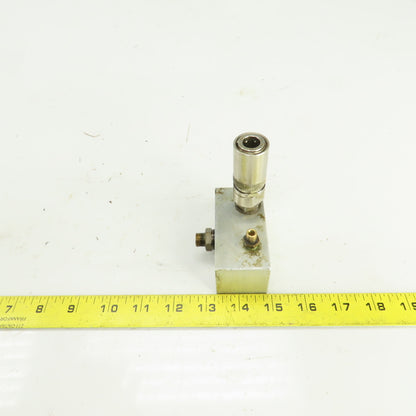 4 Port Aluminum Hydraulic Distribution Block W/Quick Connect