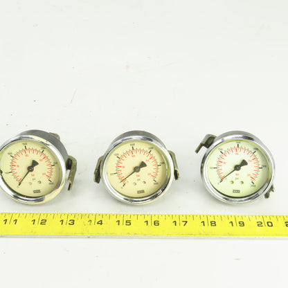 Wika 0-3000PSI Pressure Gauge Lot Of 3