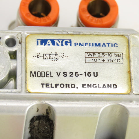 Lang V S 26-16 U 5 Port Pneumatic Solenoid Valve WP 2.5-10BAR