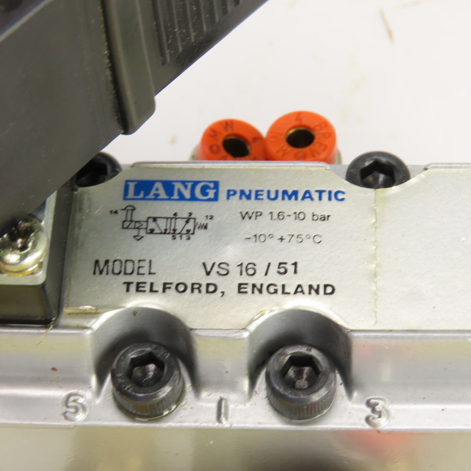 Lang VS 16 / 51 3 Port Pneumatic Solenoid Valve WP 1.6-10BAR